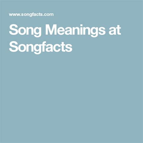 song meaninga